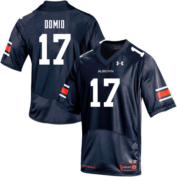 Auburn Tigers Men's Marco Domio #17 Navy Under Armour Stitched College 2021 NCAA Authentic Football Jersey DGE2574OQ